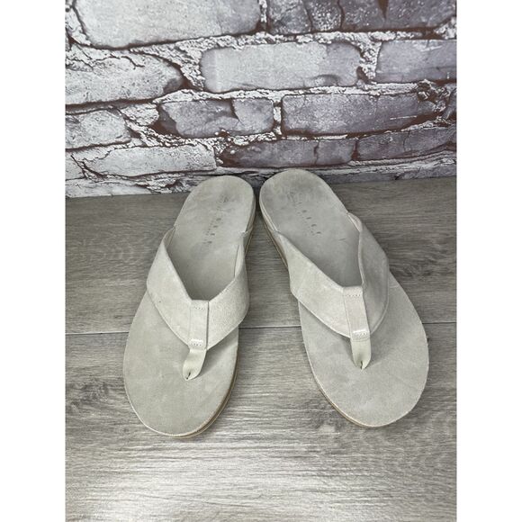 REEF OJAI Gray Suede Leather Cushion Comfort FlipFlops Sandals Men’s 12M US/45EU - Picture 12 of 16